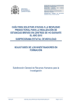 Manual aplicación solicitudes investigadores EEBB 2014