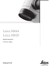 Leica M844 Leica M820 - Medinet Insumos Oftalmológicos