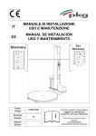 manuale di installazione uso e manutenzione manual de instalación