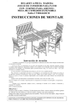 INSTRUCCIONES DE MONTAJE