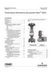 Transmisores electrónicos de posición Fisher 4200