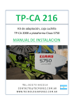 TP-CA 216 Kit de adaptación, caja cuchilla TP