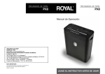 MANUAL PX8 - Royal Consumer Information Products Mexico