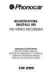 vm 299 registratore digitale hd hd video recorder