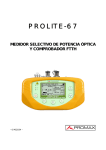 Manual de instrucciones PROLITE-67
