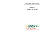 Manual de Instrucciones HI 83900 Lis&iacute;metro de Succi&oacute;n