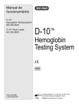 2200220-2200600-D10 Hemoglobin Testing System - BIO-RAD