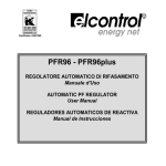 PFR96 - PFR96plus - ELCONTROL ENERGY NET Srl