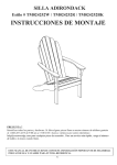silla adirondack instrucciones de montaje