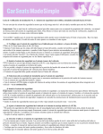 Lista de verificaci&oacute;n de instalaci&oacute;n No. 3: Asientos de seguridad
