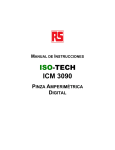 Pinza amperimétrica digital AC ISO-TECH ICM-3090