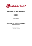 medidor de aislamiento manual de instrucciones