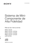 Sistema de Mini- Componente de Alta Fidelidad