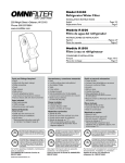 Model R1500 Refrigerator Water Filter Modelo R1500