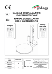 manuale di installazione uso e manutenzione manual de instalación