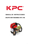 manual de instrucciones grupo motobomba kpc-768