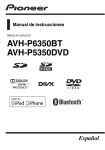 AVH-P6350BT AVH-P5350DVD