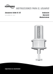 Valtek VL-ES Spring Cylinder Linear Actuator User Instructions (IOM)