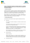 PLIEGO DE PRESCRIPCIONES TECNICAS QUE HABR&Aacute;
