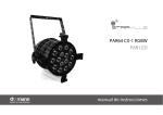 PAR64 CX-1 RGBW PAR LED manual de instrucciones