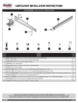 CANTILEVER INSTALLATION INSTRUCTIONS