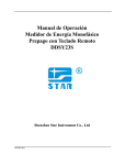 Manual de Operación Medidor de Energía Monofásico