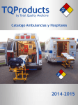 Catálogo Ambulancias y Hospitales