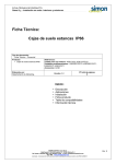 Ficha T&eacute;cnica: Cajas de suelo estancas IP66