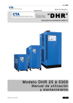Manual de instrucciones y mantenimiento secador CTA modelo DHR