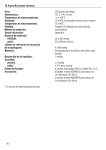 10. Especificaciones t&eacute;cnicas Peso
