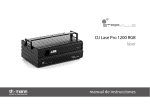 DJ Lase Pro 1200 RGB láser manual de instrucciones