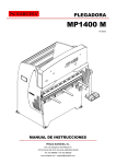 Manual de instrucciones MP1400M
