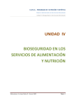 unidad iv bioseguridad en los servicios de alimentación y nutrición