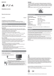 PlayStation Camera Especificaciones GARANT&Iacute;A Precauciones