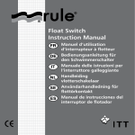 Float Switch Instruction Manual