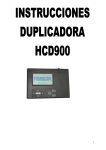 INSTRUCCIONES HCD900