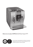 Manual de instrucciones JURA IMPRESSA Z9, Modo de empleo