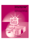 Sistema espectroscópico UV-Visible Agilent 8453 Instalación del
