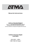 Manual Atma CA9196XE