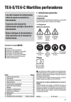 TE 6-S/TE 6-C Martillos perforadores