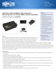 UPS Serie AVR de 650VA 120V Interactivo Ultracompacto con