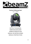 Panther 2R Moving Head INSTRUCTION MANUAL