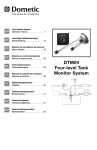 600346029 DTM04 Dometic tank monitor system manual