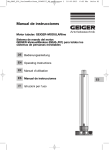 Manual de instrucciones - GEIGER Antriebstechnik