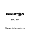 BMD-817 Manual de Instrucciones