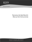 Sensores de desinfecci&oacute;n Manual de Instrucciones