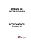 MANUAL DE INSTRUCCIONES DEBUT CARBON