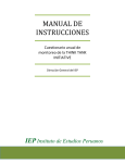 MANUAL DE INSTRUCCIONES - intranet iep