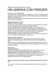 Manual Heladeras con Freezer