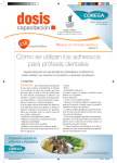 C&oacute;mo se utilizan los adhesivos para pr&oacute;tesis dentales